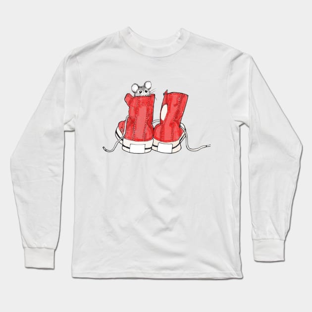 Sneaker Squeaker Long Sleeve T-Shirt by Julie Townsend Studio